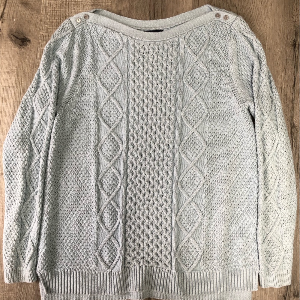 Lands End Knit Sweater, L